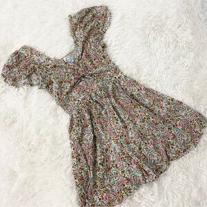 Blue Rain Colorful Paisley Mini Dress
